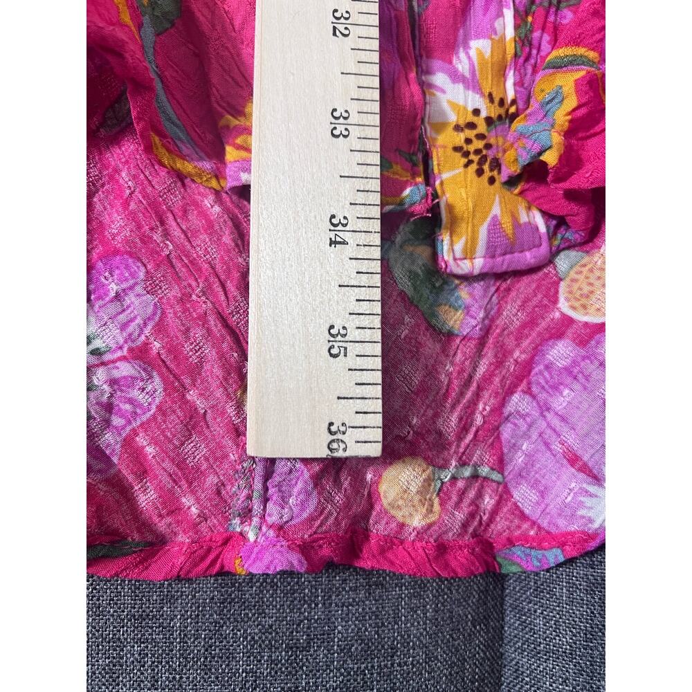 RACHEL Rachel Roy Skirt Women Large Pink Holiday Tropical Floral - Picture 9 of 12